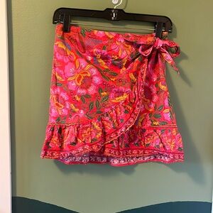 SEXANE x FARM RIO - floral wrap skirt